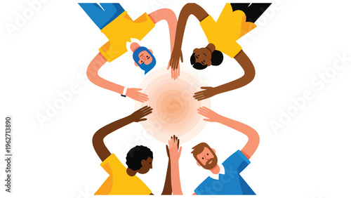 Diverse Team Collaboration Business Meeting Success | Unity & Connection