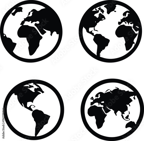 Icon of world globe