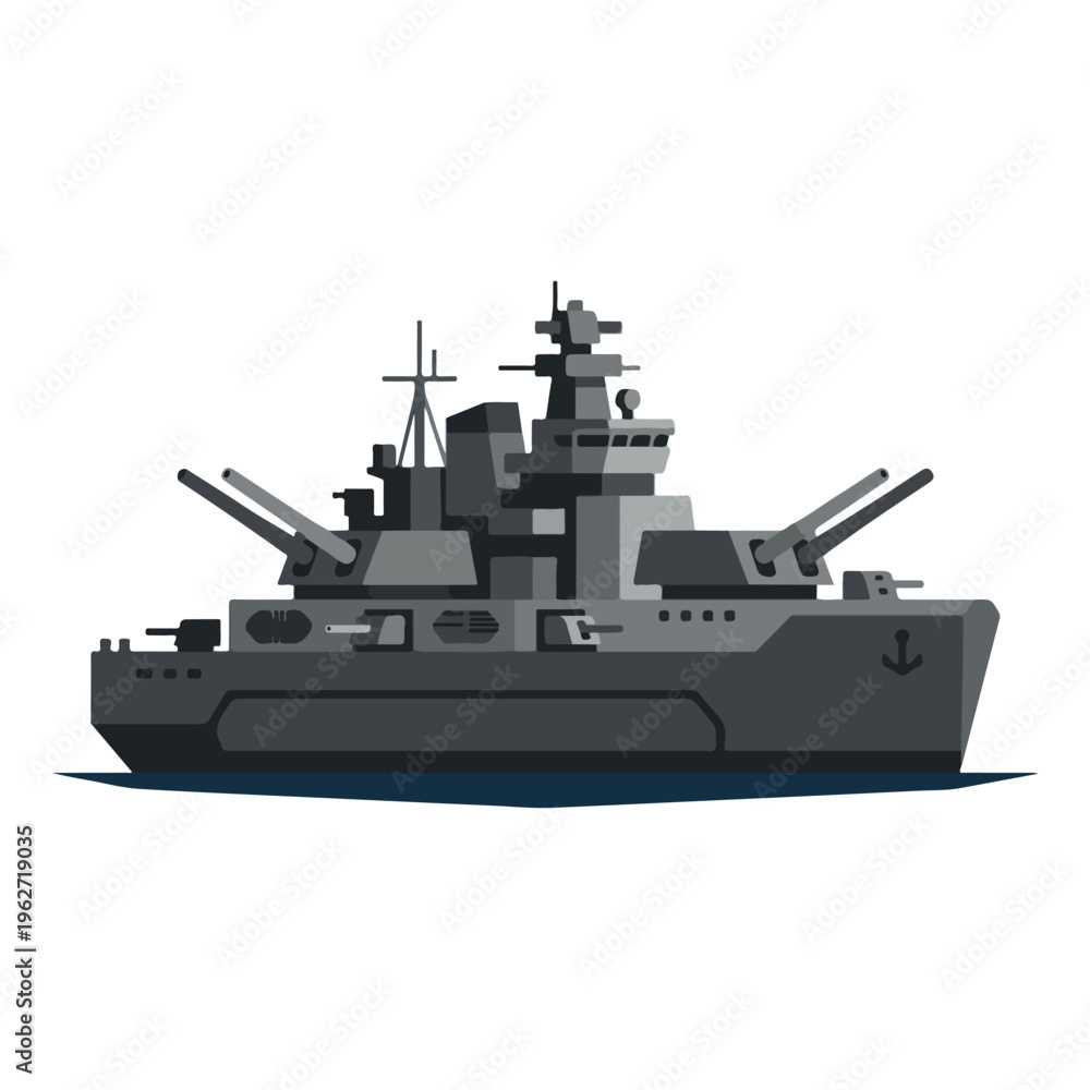 Fototapeta premium vector of sea warships type 9
