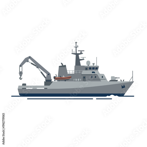 vector of sea warships type 8