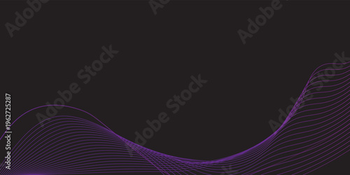 Top Modern smooth vector design with abstract wave background and curved lines.