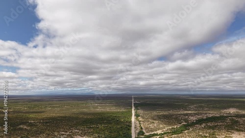 Llanos de Hiray Baja California Sur Mexico Vast Desert Plains Aerial 4K