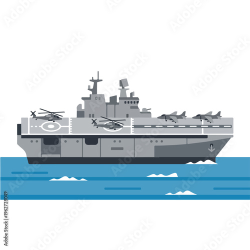 vector of sea warships type 4