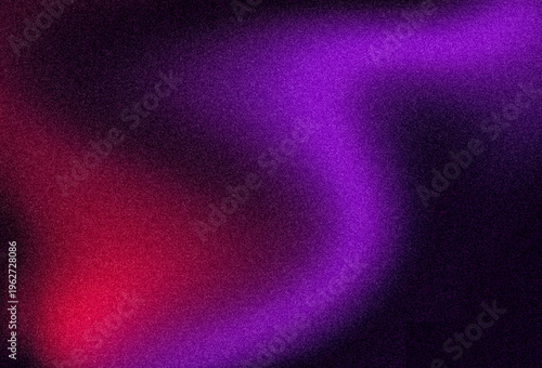 Vibrant purple and magenta grainy gradient background with a fluid wavy motion, textured film noise, and glowing neon colors for modern tech branding and creative social media graphics.