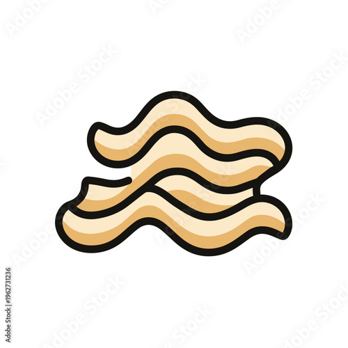 Crispy Bacon Strips Icon