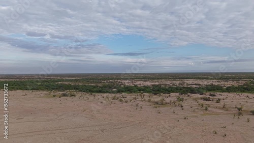 Llanos de Hiray Baja California Sur Mexico Vast Desert Plains Aerial 4K