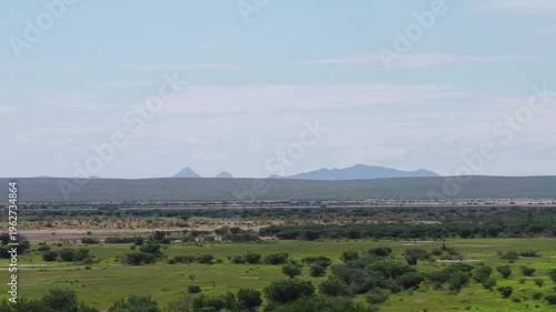 Llanos de Hiray Baja California Sur Mexico Vast Desert Plains Aerial 4K