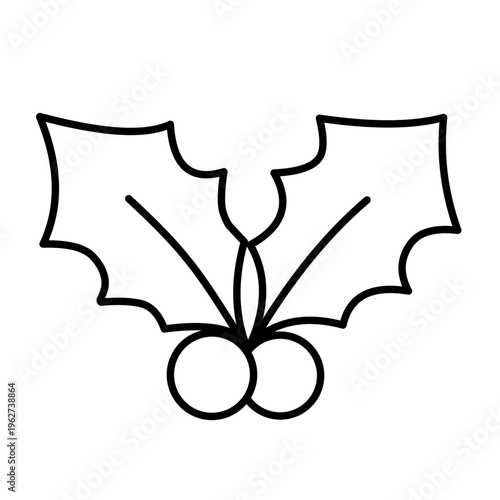 Holly Berry vector icon