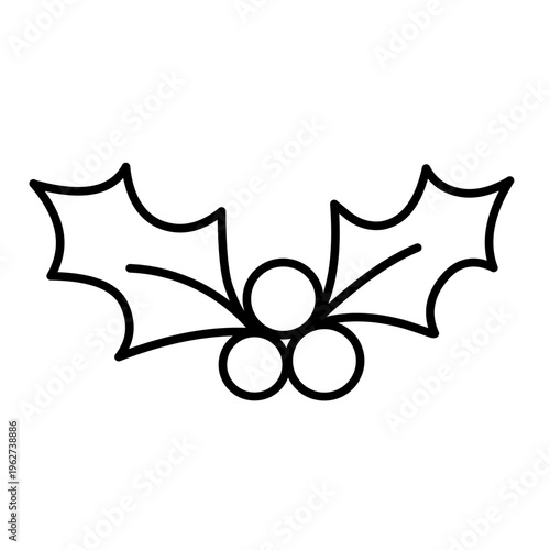 Holly Berry vector icon