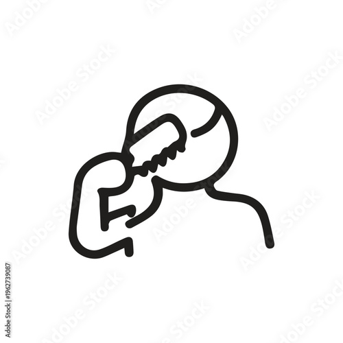 Person Combing Hair Vector Icon For Beauty And Grooming Design