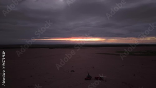 Llanos de Hiray Baja California Sur Mexico Vast Desert Plains Aerial 4K