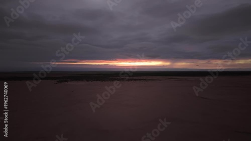 Llanos de Hiray Baja California Sur Mexico Vast Desert Plains Aerial 4K