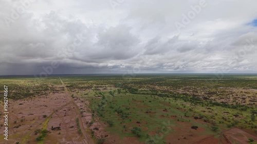 Llanos de Hiray Baja California Sur Mexico Vast Desert Plains Aerial 4K