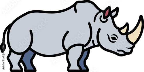 rhino cartoon illustration