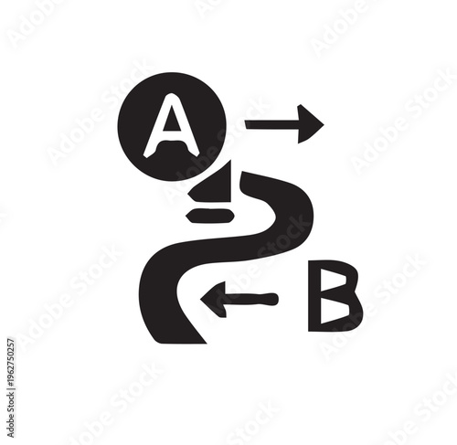 Navigation, direction, arrow, route, path, signs, icons, vector