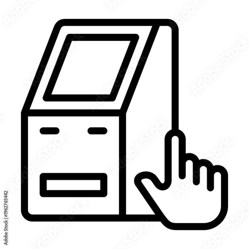 atm services icon line