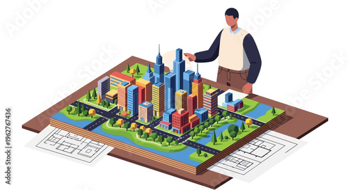 Architectural Model City Planning Design Project.