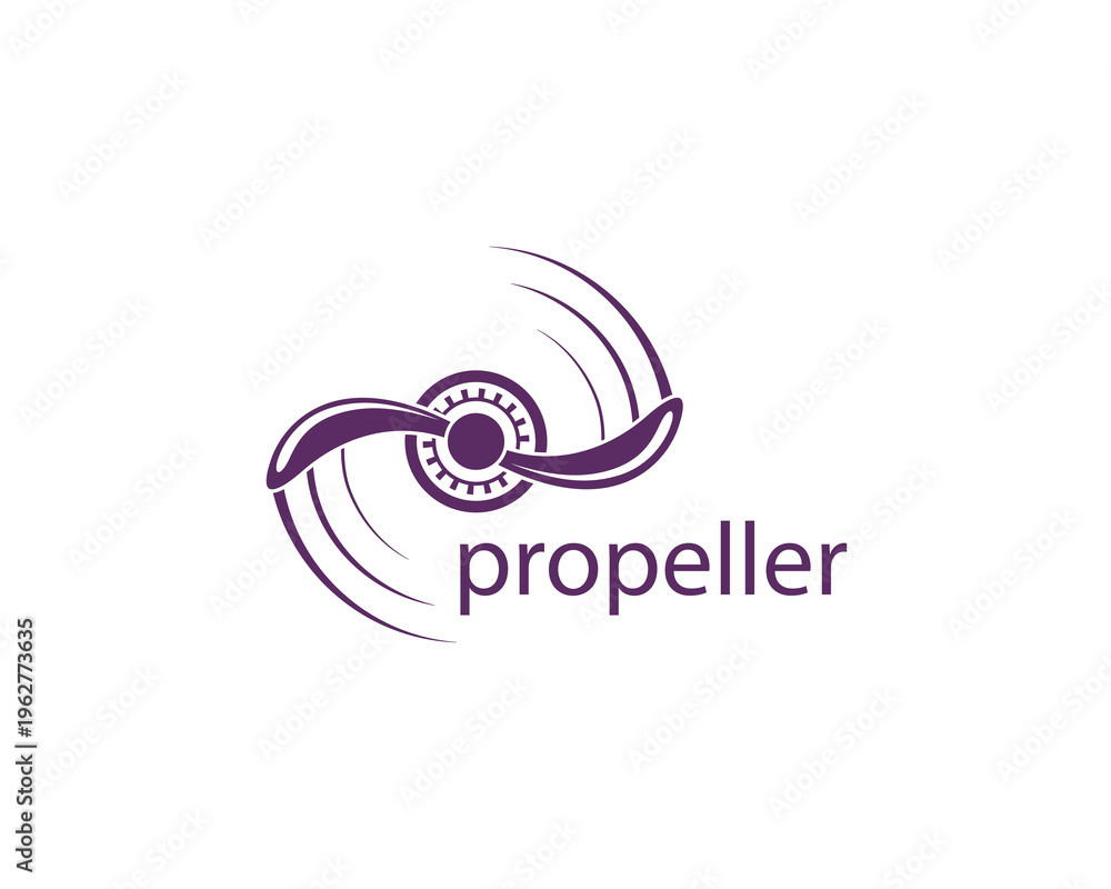 Fototapeta premium Propeller logo elegant style is very suitable for your brand logo