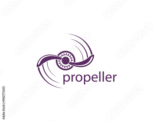 Propeller logo elegant style is very suitable for your brand logo