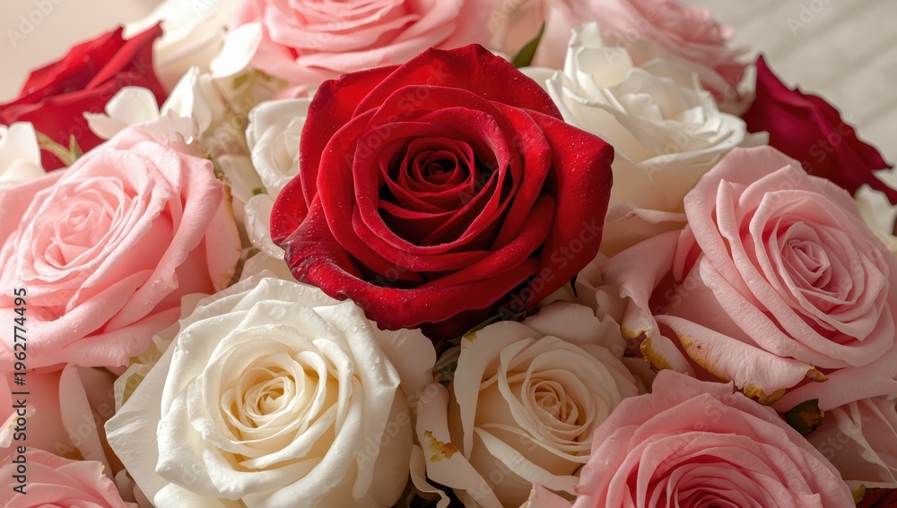 Fototapeta premium Roses in various colors