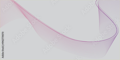 A dynamic and abstract digital design with flowing colored waves over a bright background, smooth and curved lines, creating a sense of movement and energy.