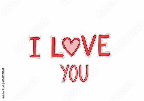 Express your deepest affections with a heartfelt "I Love You" graphic, perfect for conveying romance and affection on any special occasion