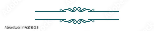 Decorative ornamental border element on black background