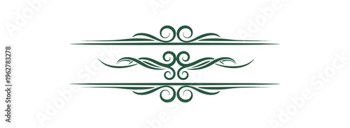 Decorative ornate design elements on black background