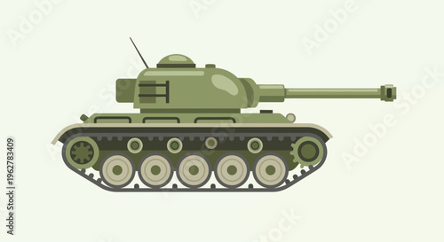 Military Tank Vehicle Army Equipment.