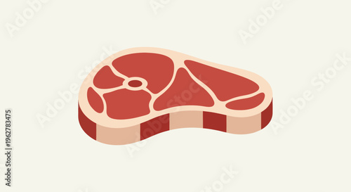 Raw Beef Steak Meat Cut.