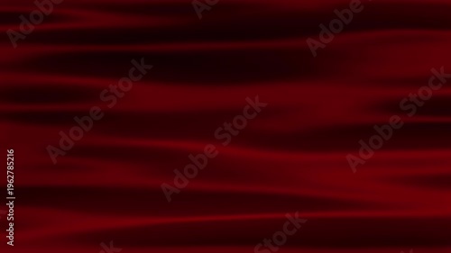 Red realistic fabric wave animation . Realistic flag background animation
