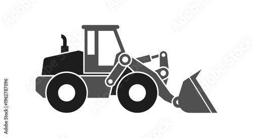 Heavy duty wheel loader machine.