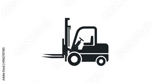 Forklift Machine Industrial Equipment Vehicle.