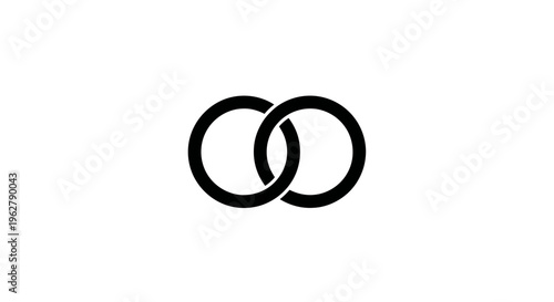 Interlocking Rings Symbol - Abstract Concept of Connection and Unity