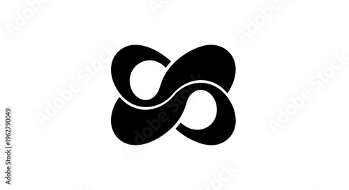 Abstract Infinity Symbol Loop, Endless Connection, Continuous Flow