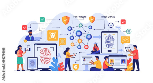 Digital Identity Verification and Biometric Security Systems.