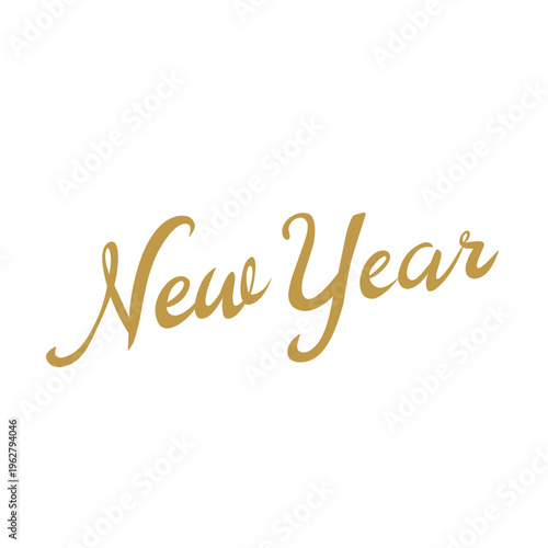 New Year calligraphy Vector