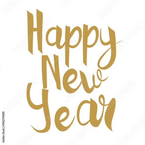 New Year calligraphy Vector