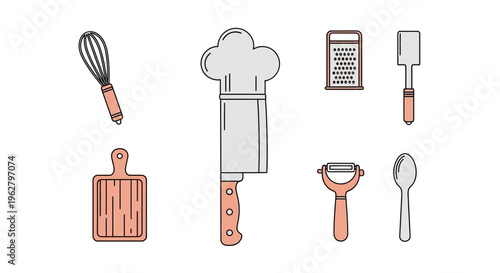 Kitchen Utensils and Tools for Cooking.