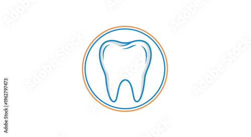Tooth Icon Dental Health Symbol Design.