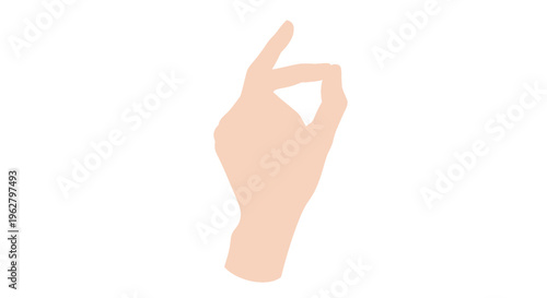 Human Hand Making OK Gesture.