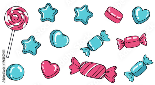 Colorful assortment of sweet treats.