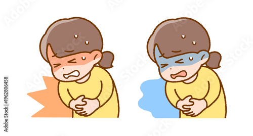 お腹が痛い女の子｜緊張・ストレス・不登校