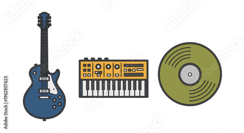 Electric Guitar Music Instruments.