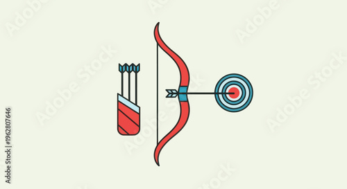 Archery Bow and Arrow Equipment.