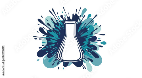 Laboratory glassware equipment science beaker.