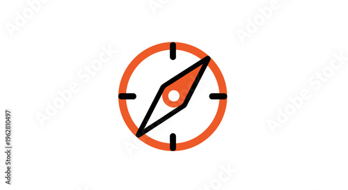 Compass Navigation Tool Direction Indicator.