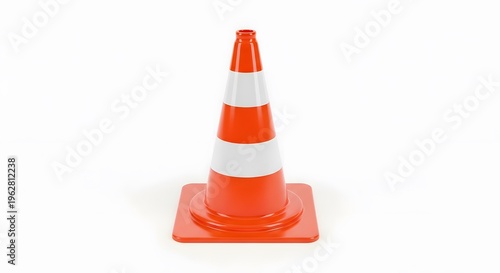 traffic cone isolated on white