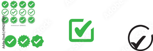  Check Mark Icon in Circular Shape – Approval Symbol