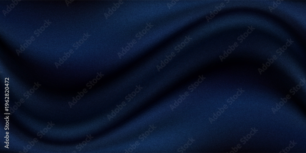 Fototapeta premium Black dark gray blue abstract elegant background. Drapery. Curtain. Fabric material. Soft folds. Wave stripe line. Gradient. Empty space. Design. Template.